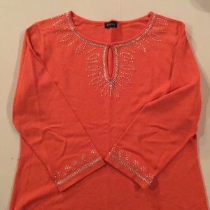🌟5/$25🌟 Orange Sparkly Blouse